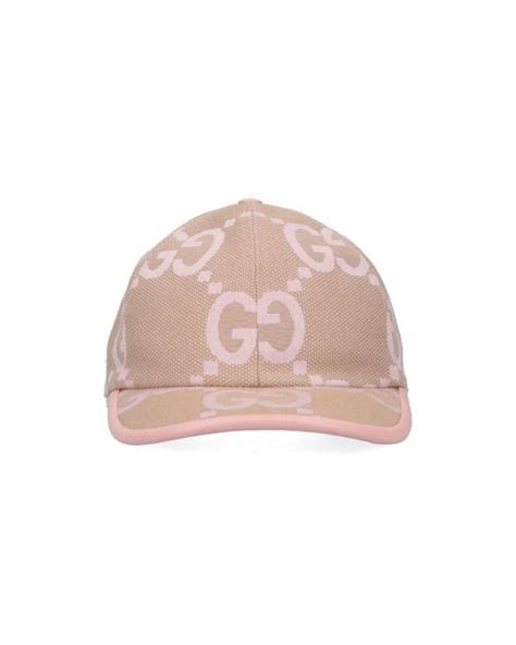 gucci jumbo cap pink|Gucci Jumbo GG baseball hat.